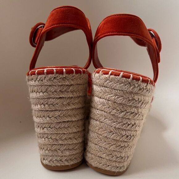 Veronica Beard Reema Espadrille Platform Wedge Sandal Red US 8 NEW MSRP $330 - Picture 8 of 9